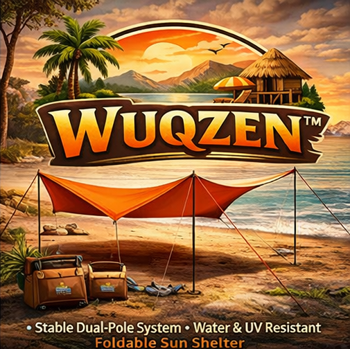 WUQZEN™ Sunset Retreat Canopy Tent – Foldable Outdoor Sun Shelter, Camping Shade Tent, Travel Leisure Cover